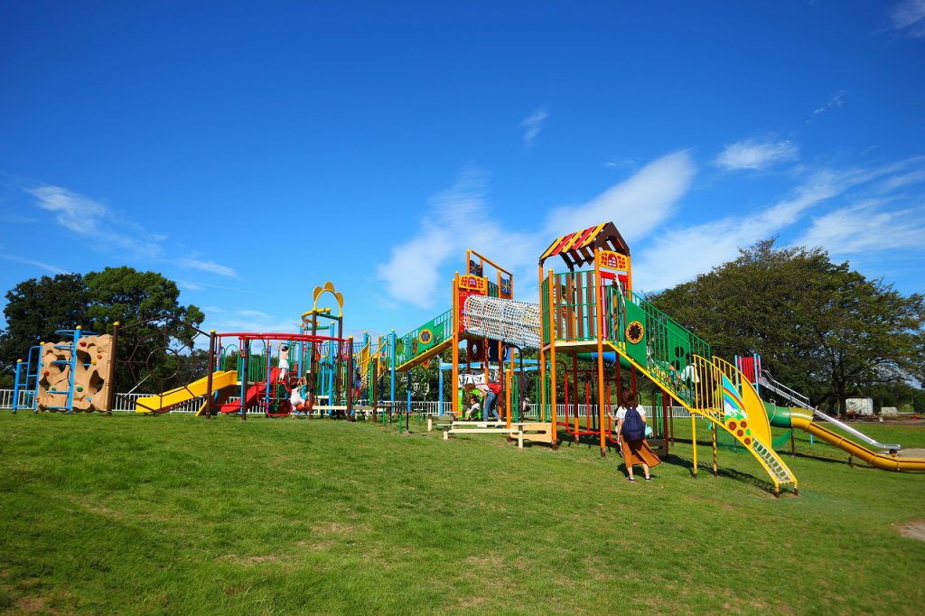 愛知県扶桑町の子供の遊び場 木曽川扶桑緑地公園 2018年遊具一部リニューアル