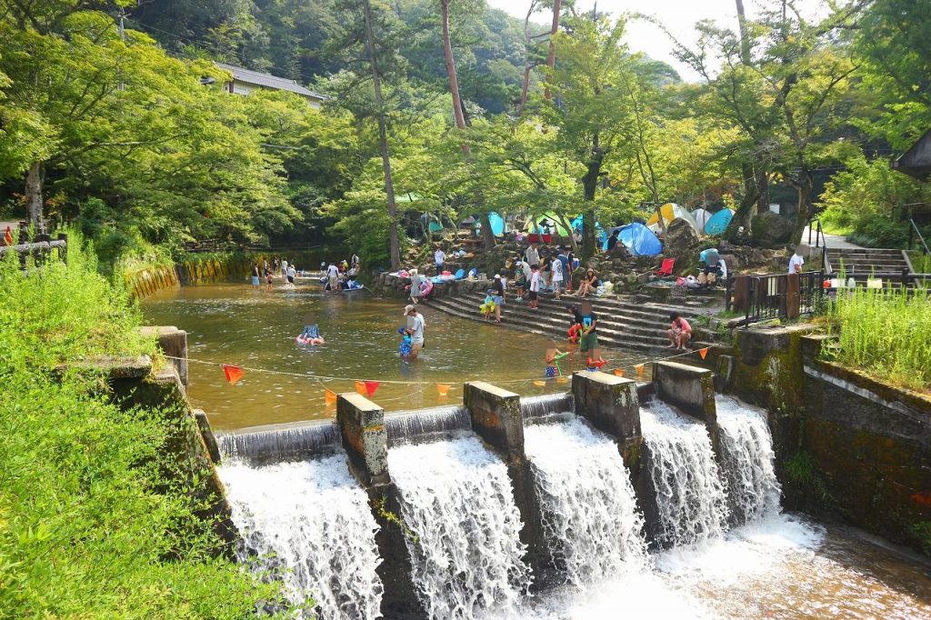 夏だ 川だ 岩屋堂公園で子供と一緒に水遊び 愛知県瀬戸市