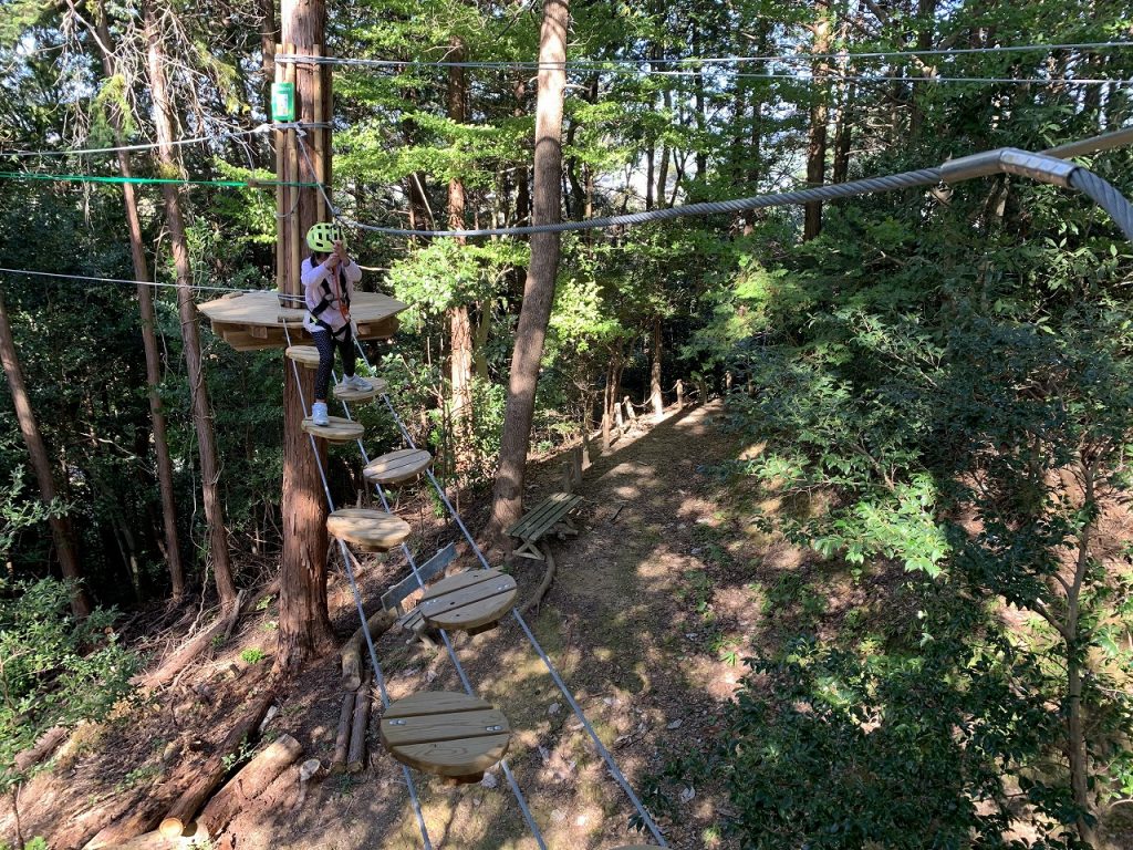 5歳と7歳の子供と百年公園の空中アスレチック 冒険の森 に挑戦 全てのコースを写真で紹介します 岐阜県関市