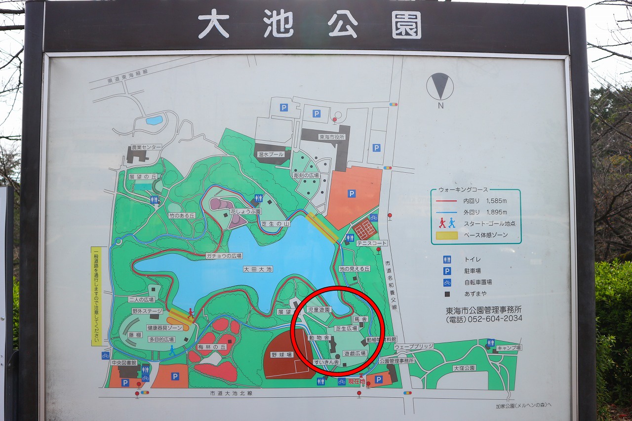 愛知県東海市の子供の遊び場「大池公園」